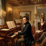 Franz Schubert esegue al pianoforte la Sonata D960